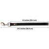 Image of Leatherberg® 12" Short Leather Leash ( Black )