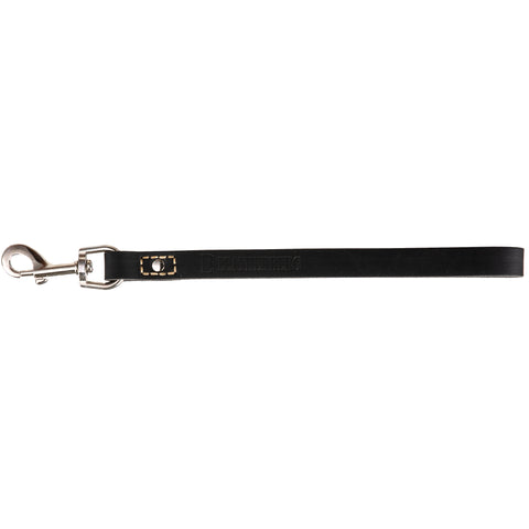Leatherberg® 12" Short Leather Leash ( Black )