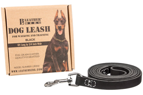 Leatherberg® 6ft Leather Dog Leash